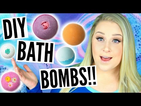 DIY: How To Make BATH BOMBS!! BEST RECIPE Only 4 Ingredients!! Video