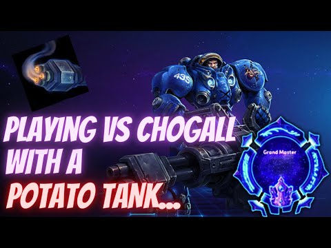 Tychus Odin - Playing vs ChoGall with Potato Tank Be Like... - Grandmaster Storm League