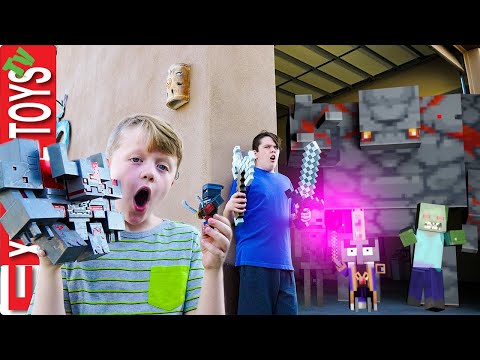Minecraft Dungeons Epic Battle! Ethan and Cole Take on the Mobs!