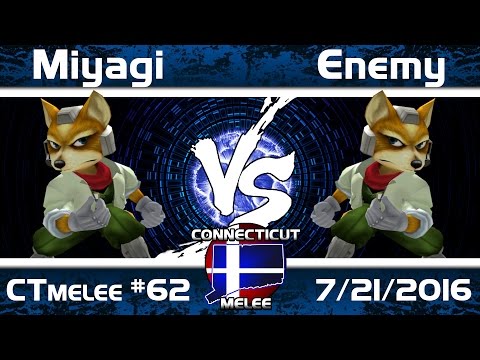 CTmelee #62 - Miyagi (Fox) vs. Enemy (Fox) - Qualifers SSBM Tournament
