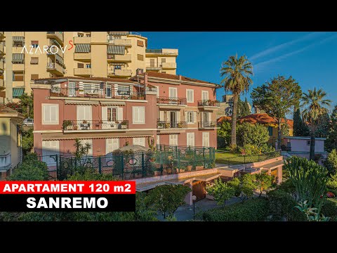 🍒 Three-room apartment for sale in the historical villa of the writer Italo Calvino in Sanremo
