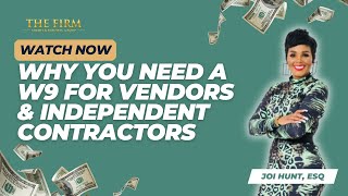 Why You Need A W9 For Vendors &amp; Independent Contractors