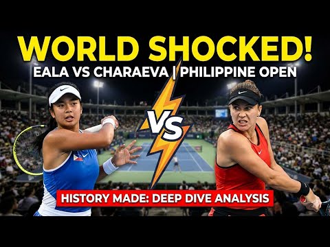 ⚡️ WORLD REACTS! Alexandra Eala Makes HISTORY at Philippine Open vs Alina Charaeva! 🇵🇭💥