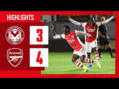 HIGHLIGHTS | Newport County v Arsenal (3-4) | U21 | Hutchinson, Salah, Olayinka, Sagoe Jnr