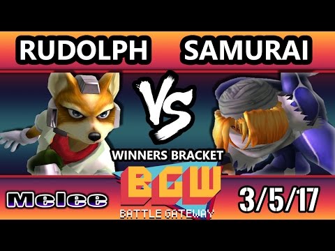 BGW15 SSBM - Rudolph (Fox) Vs. SamurAI (Sheik)  Smash Melee Tournament