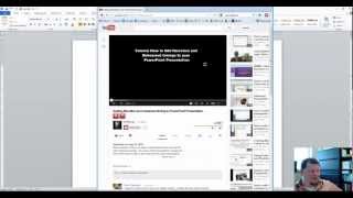 How to embed an existing YouTube into a Word Document or PowerPoint Presentation