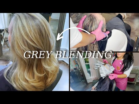 Grey Blending Hair Tutorial - Hair Color Correction