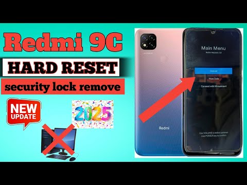 How to hard reset Xiaomi Redmi 9C Redmi 9c M2006C3MG) screen lock remove