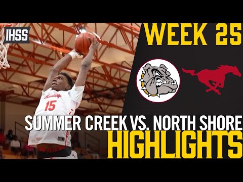North Shore vs Summer Creek Basketball Highlights: Mustangs Win 75-63