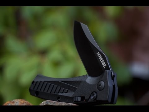 NEW! Schrade SC90B Safety Lock, Tactical Folding Knife - Full Fine Edge