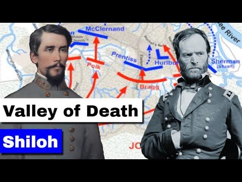 Battle of Shiloh Part 1, The Valley of Death | Animated Battle Map