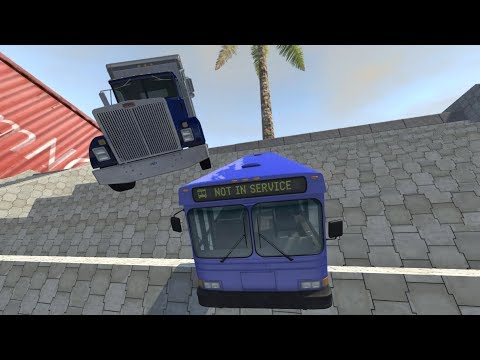 Stairs Jumps Down Crashes - Beamng drive