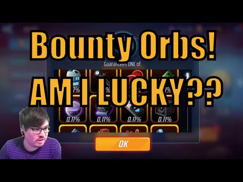 42 Bounty Orb Opening! AM I LUCKY??? Marvel Strike Force