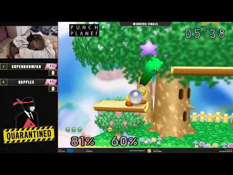 QR2 East Winners Finals - SuPeRbOoMfAn (Kirby) Vs. Qapples (Kirby) Super Smash Bros - SSB64