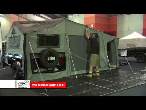 GIC CAMPERS 12ft DELUXE CAMPER TENT SETUP