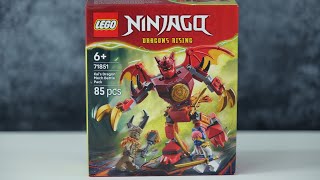 LEGO Ninjago Dragons Rising 71851 Kai's Dragon Mech Battle Pack - LEGO Speed Build Review