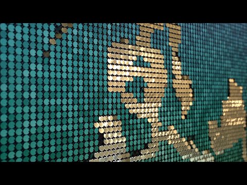 Flip-Disc Kinetic Art — Jumeirah Tide