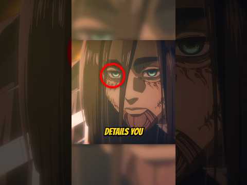 Insane details in attack on titan!
