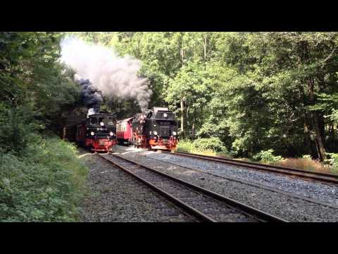 Aus dem Dampfarchiv: 2014 - Parallelausfahrt Eisfelder Talmühle (HSB)