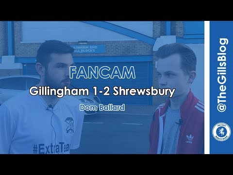 Fancam - Gillingham 1-2 Shrewsbury - Dom Ballard