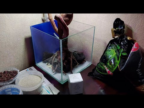 Запуск нано аквариума травника с нуля. Часть 1. Подготовка, создание хардскейпа.