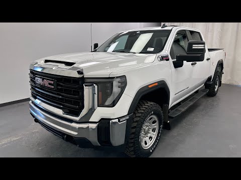2024 GMC Sierra 3500HD 4WD Crew Cab Standard Box Pro in White for sale at Davis GMC Buick Lethbridge in Lethbridge, AB