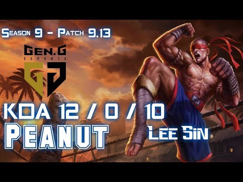 Gen Peanut LEE SIN vs SEJUANI Jungle - Patch 9.13 KR Ranked