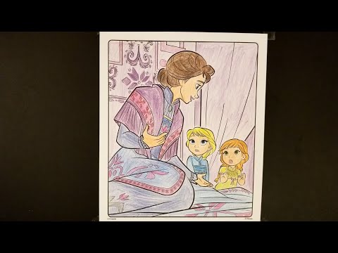 Happy Mother's Day! | Disney Frozen 2 Young Elsa Young Anna Queen Iduna | Colouring Pencil