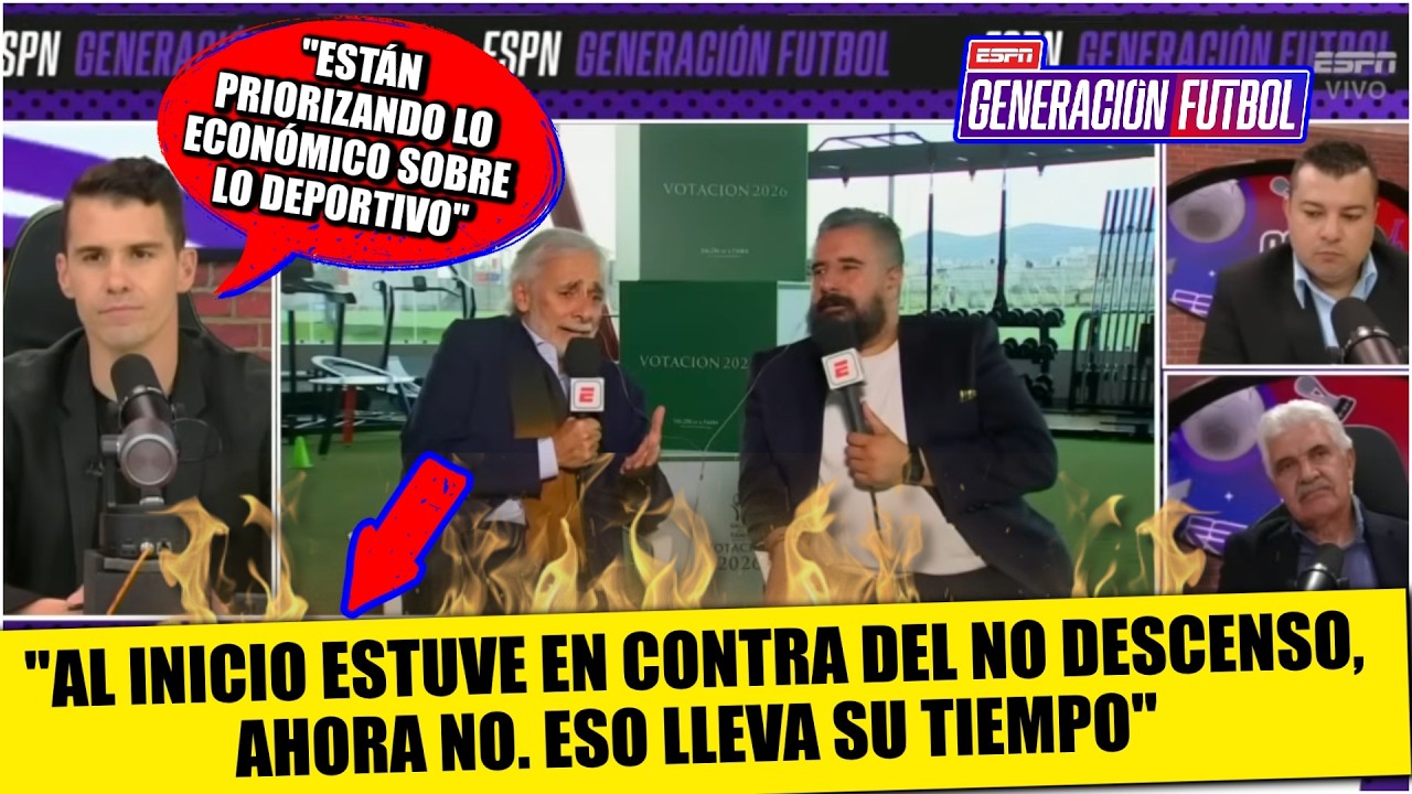 JESÚS MARTÍNEZ del PACHUCA no ve aún viable REGRESO DEL ASCENSO Y DESCENSO en LIGA MX | Generación F