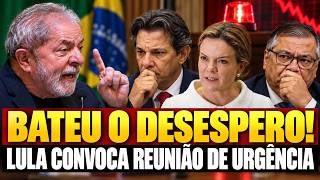 LULA DESESPERAD0 CONVOCA REUNIÃO de URGÊNCIA em BRASÍLIA para TENTAR VENCER FLÁVIO BOLSONARO