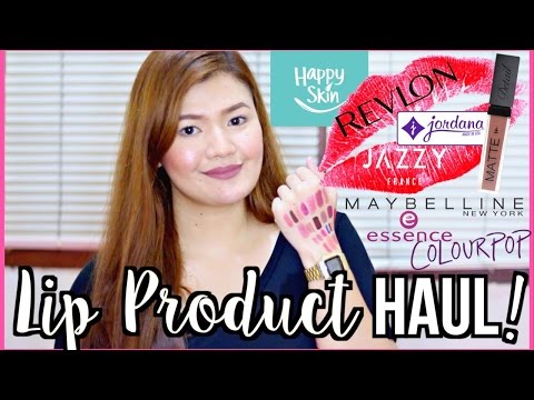 LIP PRODUCT HAUL!!! Swatches & Mini Reviews! ♡ | makeupbykarlamisa