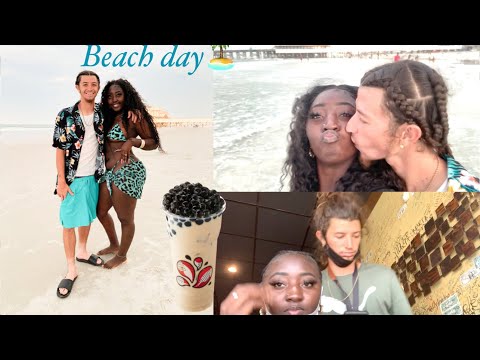 COME TO THE BEACH WITH US + TRYING BABO TEA+ CHINESE MARKET|| BEEN LOOKING FOR EVER