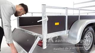 Loady Bakwagen tandemas 304x130cm 750kg video