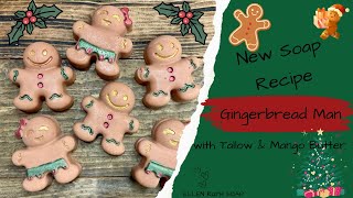 New RECIPE - ❄️ Gingerbread Cold Process Soap 🎄 | Ellen Ruth Soap #soapmaking #giftideas