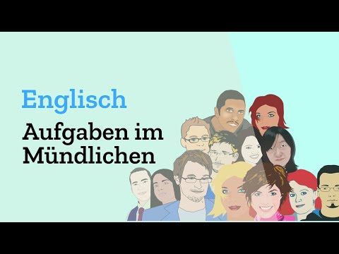 Which tasks and topics are covered in an oral exam in English in the Abitur?