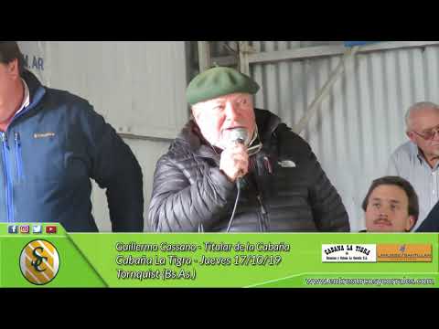 17-10-19 - Bienvenida de Guillermo Cassano - Cabaña La Tigra - Tornquist