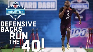 Defensive Backs Run the 40-Yard Dash | 2019 NFL Scouting Combine Highlights
