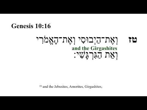 Genesis 10 -- Hebrew Bible Speaker with English Captions