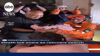 Death toll soars as rescuers search the rubble for survivors