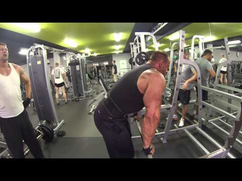 Seria #873 Ćwiczenia na plecy,wiosłowanie sztangi w opacie,Radek Słodkiewicz 2013 06 24