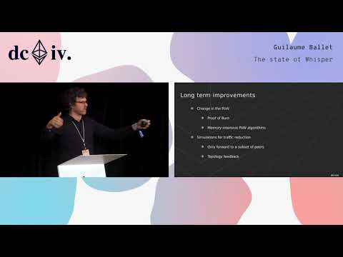 The State of Whisper by Guilaume Ballet (Devcon4)