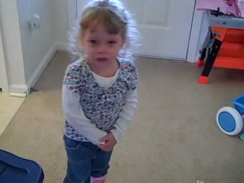 Olivia throwing a fit