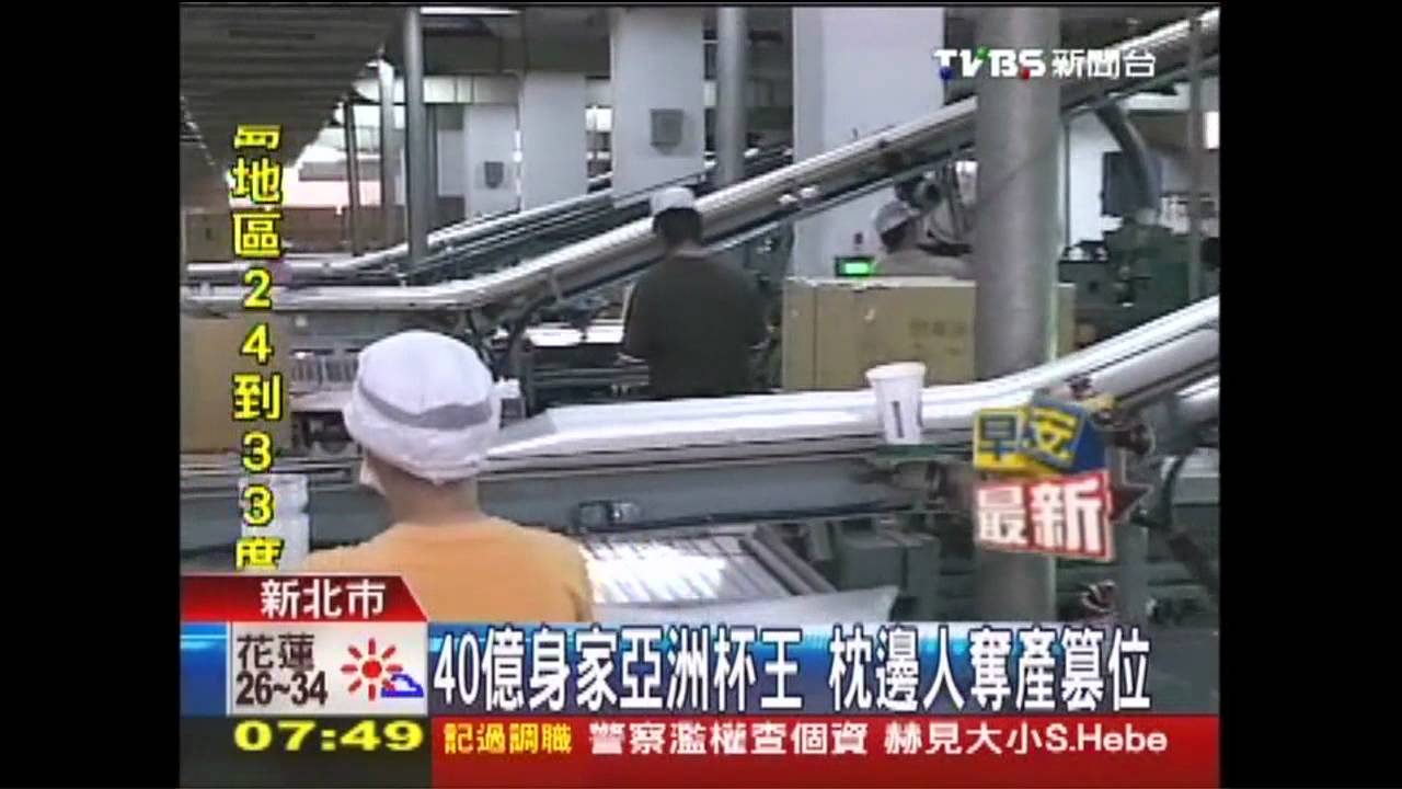 40億身家亞洲杯王　控妻奪產篡位
