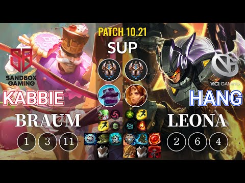 SB Kabbie Braum vs VG Hang Leona Sup - KR Patch 10.21