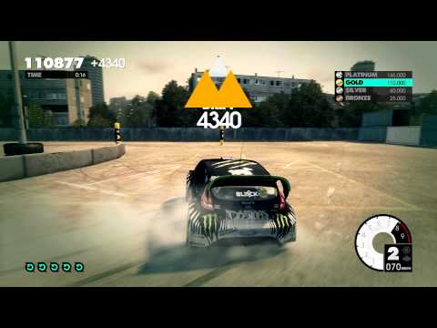 Dirt 3 - Gymkhana Drift Tutorial [platinum medal]