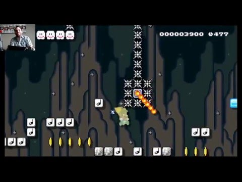 Failed World Record Cheese attempts of The Ryckoning before the clear in Super Mario Maker