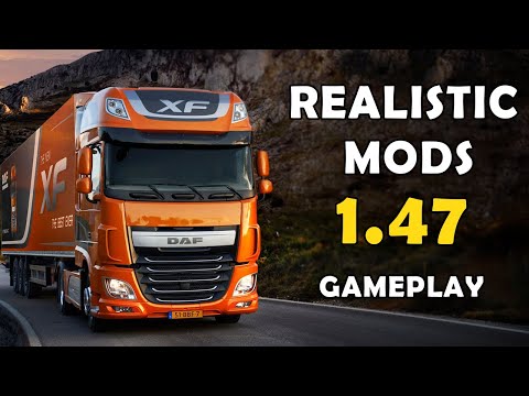 TOP BEST REALISTIC MODS FOR ETS2 1.47 GAMEPLAY- EURO TRUCK SIMULATOR 2 MODS 2023