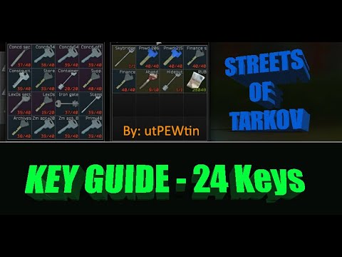 Streets of Tarkov - Key Guide - All 24 keys in one raid - Loot guide - utPEWtin