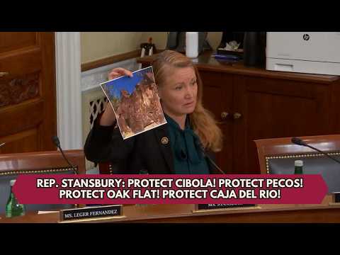 Rep. Stansbury: Protect Cibola! Protect Pecos! Protect Oak Flat! Protect Caja Del Rio!