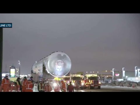 Massive petrochemical pipe completes 4-day move